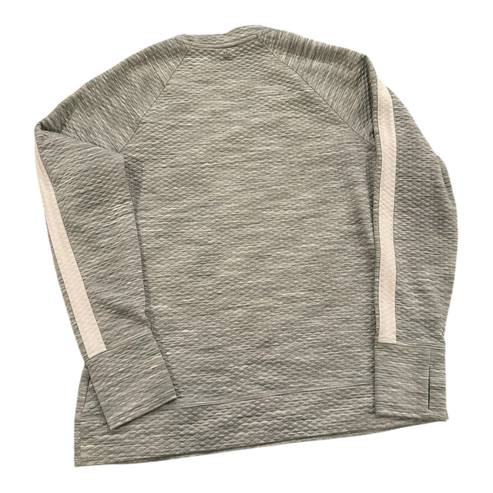 Athleta Women’s Snowscape Crew Gray and White Long Sleeve Top Size Lg - Picture 8 of 12